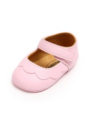 New Baby Boys Girls Leather Rubber Anti-slip First Walkers Baby Shoes Newborn Baby Girls Shoes