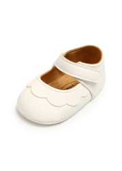 New Baby Boys Girls Leather Rubber Anti-slip First Walkers Baby Shoes Newborn Baby Girls Shoes