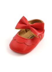 New Baby Boys Girls Leather Rubber Anti-slip First Walkers Baby Shoes Newborn Baby Girls Shoes