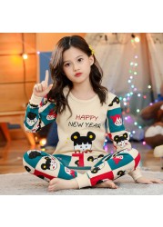 Boys Dinosaur Pajamas Children Sleepwear For 6 8 10 12 Years Kids Pajamas 100 Cotton Animal Cartoon Homewear Pajamas Suits