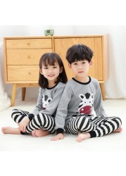 Boys Dinosaur Pajamas Children Sleepwear For 6 8 10 12 Years Kids Pajamas 100 Cotton Animal Cartoon Homewear Pajamas Suits