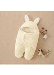 Soft Newborn Baby Wrap Blankets Baby Sleeping Bag Envelope for Newborns Sleeping Bag 100% Cotton Thicken Cocoon for 0-9 Months Baby