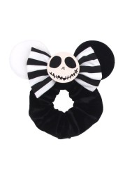 Little Girls Hair Band Kids Mickey Minnie Soft Hair Bow Children Sequin Velvet Ponytail Holders Baby No Damage Rubber Hair Tie