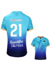 2022 New Zealand Moana Pacifica Rugby T-Shirt Heritage Rugby T-Shirt Plus Size 5xl