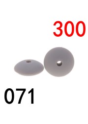 300pcs Silicone Flat Beads 12*6mm Chew Baby Teething Beads Lentil DIY Pacifier String Pearl Baby Toys Nurse Gift BPA Free