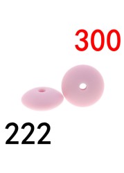 300pcs Silicone Flat Beads 12*6mm Chew Baby Teething Beads Lentil DIY Pacifier String Pearl Baby Toys Nurse Gift BPA Free