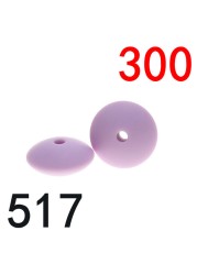 300pcs Silicone Flat Beads 12*6mm Chew Baby Teething Beads Lentil DIY Pacifier String Pearl Baby Toys Nurse Gift BPA Free