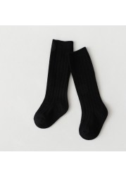 Spainish Kids Socks Baby Boys Girls Cotton Breathable Soft Stripe Sock Children Knee High Long Socks School Uniform Socks