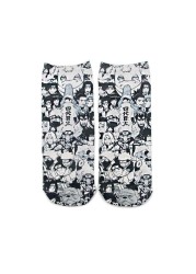 Naruto Japanese Fashion Socks Cartoon Boy Autumn Winter 2021 Girl Creative Sports Socks Casual Breathable Christmas Gift Kids Socks