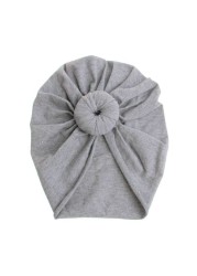 Baby Turban Top Knot Hat Baby Kids Boy Girl India Beanie Hat Lovely Soft Newborn Headwear Photography Props Accessories