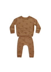 Fashion Baby Clothes Set Spring Baby Boy Girl Casual Tops Loose Sweater Trousers 2pcs Newborn Baby Boy Clothes Outfits