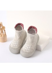 Newborn Baby Socks Shoes Boy Girl Dinosaur Baby First Walkers BeBe Cotton Comfort Soft Anti-Slip Prewalker Crib Infant Shoes