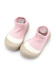 Newborn Baby Socks Shoes Boy Girl Dinosaur Baby First Walkers BeBe Cotton Comfort Soft Anti-Slip Prewalker Crib Infant Shoes