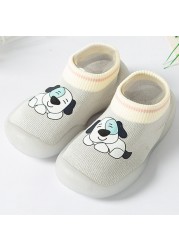 Newborn Baby Socks Shoes Boy Girl Dinosaur Baby First Walkers BeBe Cotton Comfort Soft Anti-Slip Prewalker Crib Infant Shoes