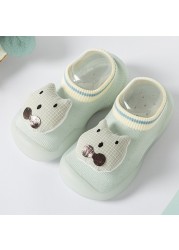 Newborn Baby Socks Shoes Boy Girl Dinosaur Baby First Walkers BeBe Cotton Comfort Soft Anti-Slip Prewalker Crib Infant Shoes