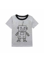 Summer Cartoon Baby Boys T-Shirt Baby Boys T-shirt Baby Boys Clothes Soft Cotton T-shirt 2-8 Years Kids Clothes