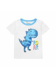 Summer Cartoon Baby Boys T-Shirt Baby Boys T-shirt Baby Boys Clothes Soft Cotton T-shirt 2-8 Years Kids Clothes