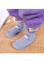 Unisex Children's Anti-Slip Shoes Cartoon Animal Fox Baby Girls First Walkers Boys Shoes Soft Rubber Outside Sole Toddler Pink