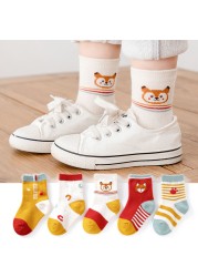 5pairs/lot Cute Baby Girls Socks Summer Cotton Children Socks Infant Toddler Baby Toddler Socks Kids Cotton Socks Calcetines Bebe