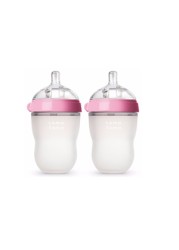 Green/Pink Silicone Baby Bottle 5oz and 8oz Baby Bottles 2 Pack BPA Free Feeding Bottle Babies Kids Drink Milk mamadeiras