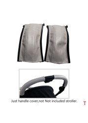 Handle Covers for Cybex Eezy S Twist (+) 2 / Eezy S 2 Stroller Leather Baby Stroller Protective Sleeve Covers Stroller Accessories