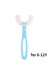 Infant Children Toothbrush 360 Degree U-Shape Oral Cleaning Silicone Brushing Kids Teeth Dental Care Hand-Version