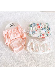 3 Pieces/Lot Baby Training Pants 6 Layers Baby Cloth Diapers Reusable Washable Cotton Elastic Waist Cloth Diaper 8-18kg Nappy