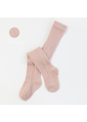 New 0-5 Years Cute Cotton Baby Socks For Girls Spring Summer Solid Knitted Children Socks Soft Stockings Kids Clothes