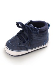 Baby Boys Shoes Newborn Baby Crib Casual Cotton Non-slip PU Leather First Walkers Loafers