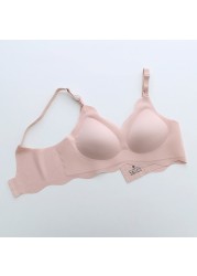 Seamless Nursing Bra for Women Ultra Comfort Support Breastfeeding Vest Bralette Wireless Removable Bra Pads V-Neck Clothes