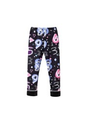 Kids Velvet Warm Pants Autumn Winter Girls Leggings Children Slim Thick Trousers Baby Girl Vintage Floral Legging for 3-11Years