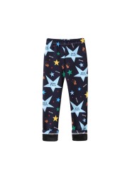 Kids Velvet Warm Pants Autumn Winter Girls Leggings Children Slim Thick Trousers Baby Girl Vintage Floral Legging for 3-11Years