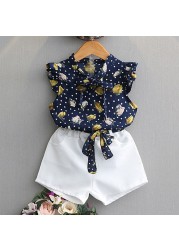 Kids Girls Clothing Sets Summer New Style Brand Baby Girls Clothes Short Sleeve T-shirt + Pant Dress 2pcs Children Clothing Suits