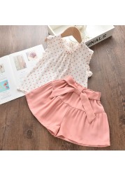 Kids Girls Clothing Sets Summer New Style Brand Baby Girls Clothes Short Sleeve T-shirt + Pant Dress 2pcs Children Clothing Suits