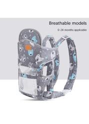 New Baby Carrier Double Shoulder Mesh Breathable Soft Multifunctional Mother Sling Wrap Baby Kangaroo Adjustable Safety Carrier