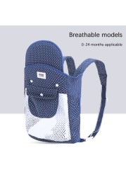 New Baby Carrier Double Shoulder Mesh Breathable Soft Multifunctional Mother Sling Wrap Baby Kangaroo Adjustable Safety Carrier