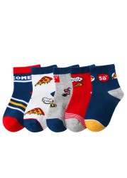 5 Pairs Cute Cartoon Kids Socks Autumn Winter Warm Baby Boys Girls Socks Soft Cotton Toddler Baby Children Socks 1-12 Years