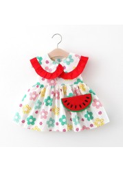 Summer Toddler Infant Girl Clothes Set Baby BeBe Beach Dresses Cute Bow Plaid Sleeveless Cotton Newborn Princess Dress+Sunhat