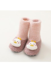 2021 Christmas Baby Shoes Winter Warm Newborn Toddler Shoes Thick Baby Girl Boy Shoe Indoor Floor Boots 0-24 Months
