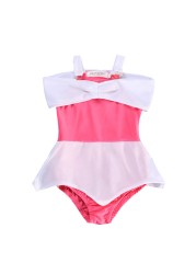 Princess Girls Bathing Suit One Piece Bathing Suit Kids Bathing Suit Snow White and Elsa Two Pieces Bathing Suit