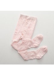 Spring Summer Infant Mesh Baby Pantyhose Baby Girls Princess Pantyhose Baby Socks Stripe Baby Socks White Soft Cotton Socks