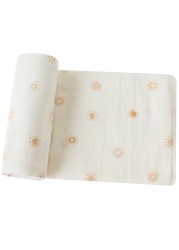 100% Organic Cotton Baby Blankets Newborn Bedding Flower Print Muslin Swaddle Wrap Stroller Blankets Bed Cover Spring