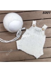 Newborn photography props, pants, hats, mohair woven props, newborn photography clothes