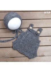 Newborn photography props, pants, hats, mohair woven props, newborn photography clothes