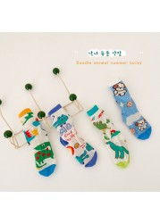 MILANCEL 2022 Summer Baby Socks Children Mesh Socks Girls Floral Socks Boys Socks