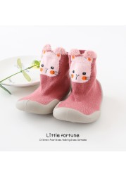 Baby Boy Girl Shoes Autumn Winter Spring Infant Nonslip Sock Baby Soft Rubber Sole Sock Toddler Shoes Anti-slip Floor Socks Shoes