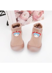 Baby Boy Girl Shoes Autumn Winter Spring Infant Nonslip Sock Baby Soft Rubber Sole Sock Toddler Shoes Anti-slip Floor Socks Shoes