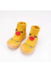 Baby Boy Girl Shoes Autumn Winter Spring Infant Nonslip Sock Baby Soft Rubber Sole Sock Toddler Shoes Anti-slip Floor Socks Shoes