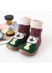 Baby Boy Girl Shoes Autumn Winter Spring Infant Nonslip Sock Baby Soft Rubber Sole Sock Toddler Shoes Anti-slip Floor Socks Shoes