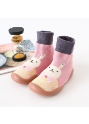 Baby Boy Girl Shoes Autumn Winter Spring Infant Nonslip Sock Baby Soft Rubber Sole Sock Toddler Shoes Anti-slip Floor Socks Shoes